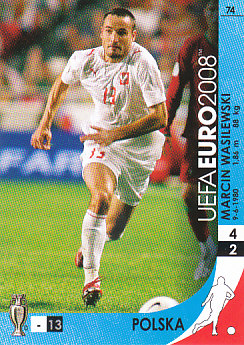 Marcin Wasilewski Poland Panini Euro 2008 Card Game #74